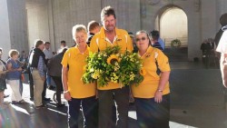Ruth with Terry Alderman at Ypres 2015
